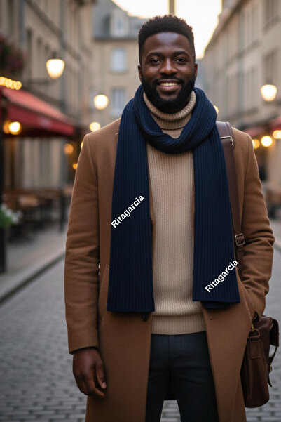 Ritagarcia Thessaloniki Men's Knitted Scarf - Long Thick Winter Unisex