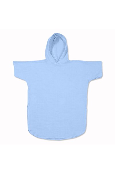 Kidizi Πετσέτα θαλάσσης - Παιδικό πόντσο από απορροφητική μουσελίνα Sky Blue ...