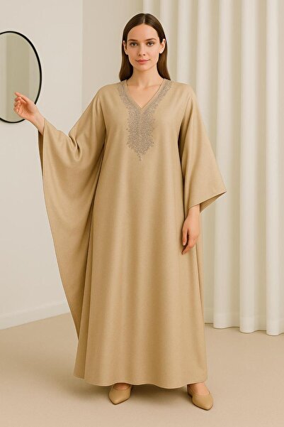 Ron Luxurious jalabiya with crystal embroidery