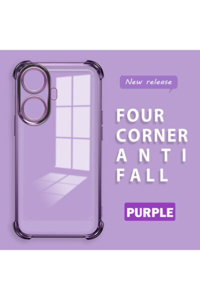 ucuc حافظة من السيليكون الشفاف المقاوم للسقوط ومتوافقة مع هاتف Realme C55