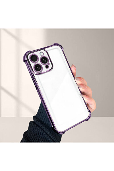 Hontinga غطاء هاتف شفاف من السيليكون مضاد للسقوط متوافق مع آيفون 15 برو ماكس