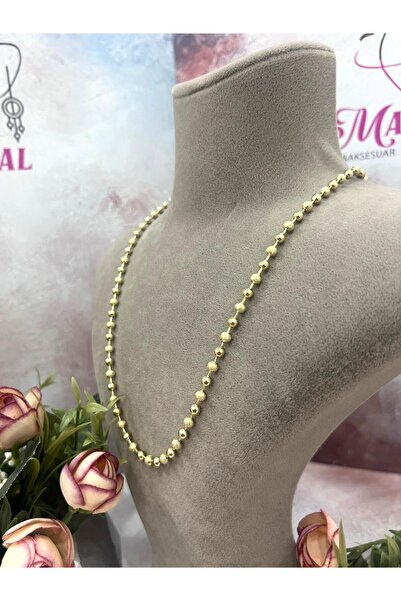 XUPING JEWELRY XUPING VIP Kalın 0,5mm Büyük Dorika Kolye (14k Gold - 60cm)