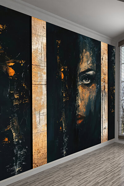 dreamwall Karanlık Yüz Figürlü Sanatsal Duvar Kağıdı
