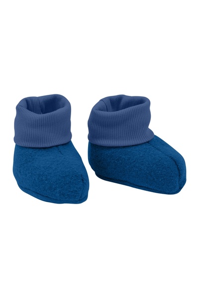 Kidizi Baby booties 100% virgin boiled wool Blue 6-12 months