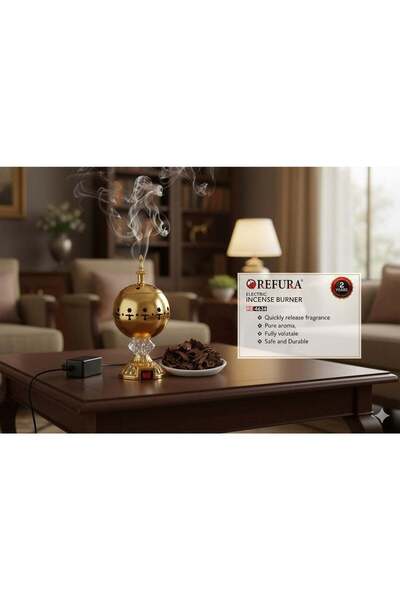 REFURA Portable Arabian Style Incense Burner - Elegant Bakhoor Burner (RE-4634)