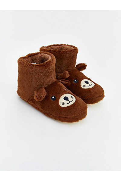 LC Waikiki Nevavm Farkıyla Animal Figured Boys' Plush Slippers