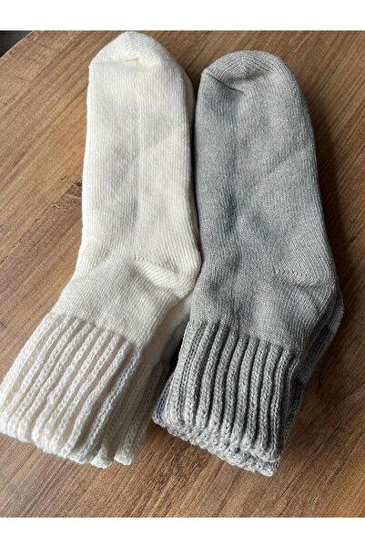 cmtgroup جوارب شتوية سميكة منقوشة للنساء مكونة من قطعتين