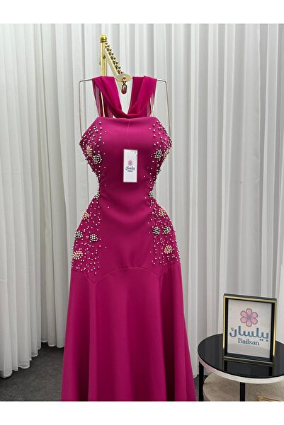 Bailsan فستان طويل زهري