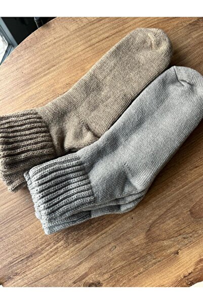 cmtgroup جوارب شتوية سميكة منقوشة للنساء مكونة من قطعتين