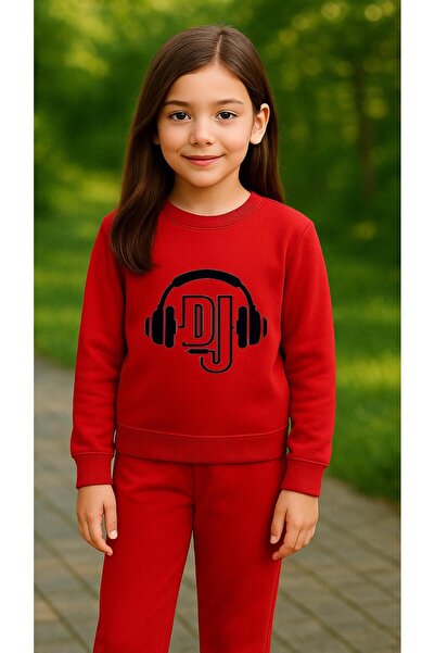 playwear Hanorac de echipă cu imprimeu HEADPHONE pentru fete și băieți, cu gu...