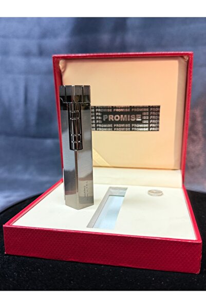 PROMISE Gazlı Çakmak Ağır ve Kaliteli Metal Gövde Şık Metalik / Prestijli Tas...