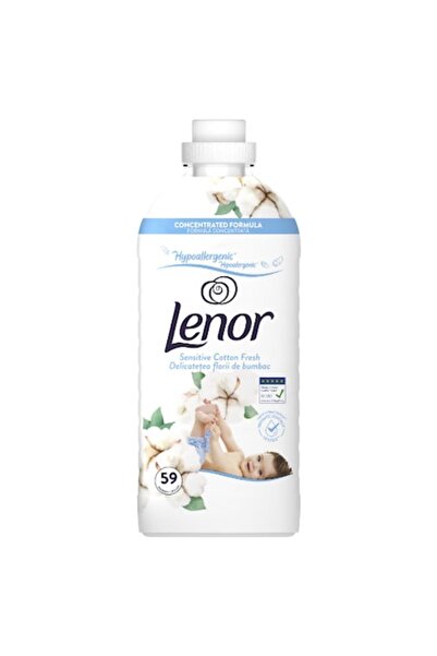 lenor Balsam de rufe Sensitive Cotton Fresh, 59 de spălări
