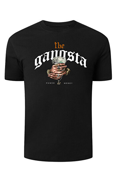 4desire.ro Tricou barbati THE GANGSTA Ink, Classic Regular Fit, Bumbac 100%, ...