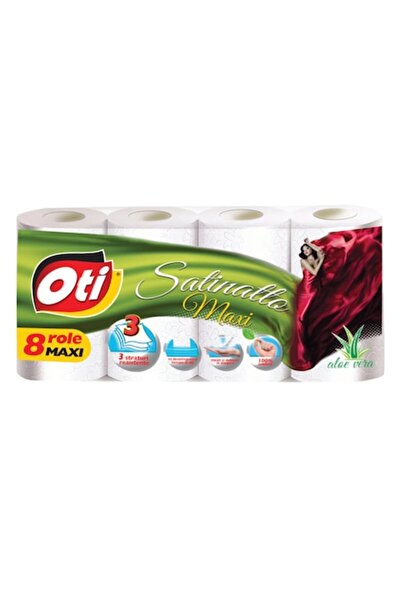 Oti Hârtie igienică Satinatto Maxi, Aloe Vera, 8 role, 3 straturi