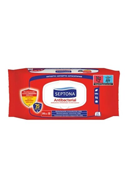 Septona Șervețele umede 75% etanol, 60 buc.
