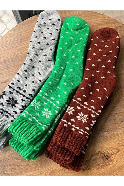 cmtgroup Women's 3-Piece Thermal Thick Winter Patterned Socks