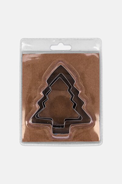 Muy Mucho 3 Pcs Stainless Steel Biscuits Mould Cutter, Silver