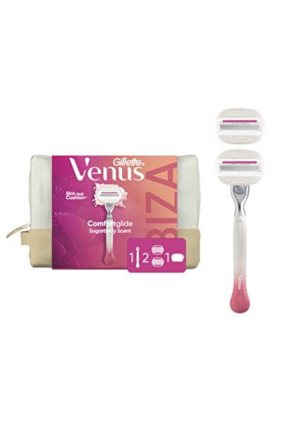 Gillette Venus Set cadou Sugarberry: aparat de ras, mâner + 2 rezerve și husă...