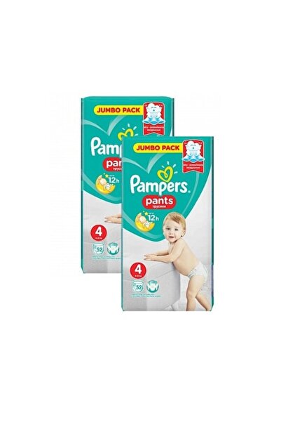 Pampers Pantaloni 2 x 52 Pachet Mărimea 4 (104 buc)
