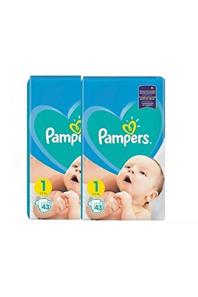Pampers Pachet cu 2 x Scutece pentru nou-născuți - Mărimea 1, 43 bucăți (86 bucăți)