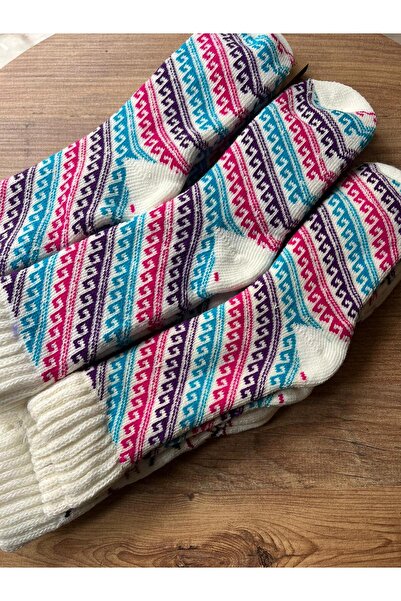 cmtgroup Women's 2-Piece Thermal Thick Winter Patterned Socks