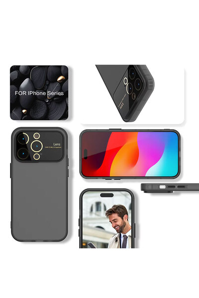 CEPSTOK Apple iPhone 14 Pro Max Case Camera Lens Protected Matte Silicone Cover
