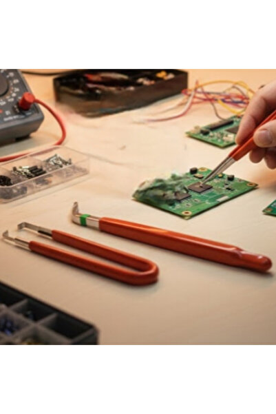 abnturk Elektronik Tamiri Aksesuar Dizaynı için 3 lü Cımbız Seti İzolasyonu S...