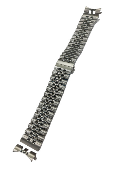 Azzuro 22mm Jübile Model Gümüş Renk Klipsli Çelik Saat Kordonu