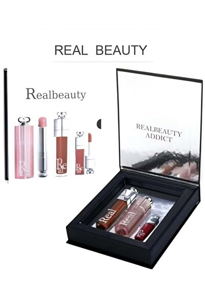real beauty Complete Lip Set – Lipstick and Gloss in One Box