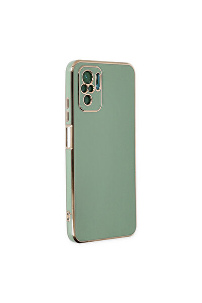 NewFace Xiaomi Redmi Note 10 Case Volet Silicone - Light Green