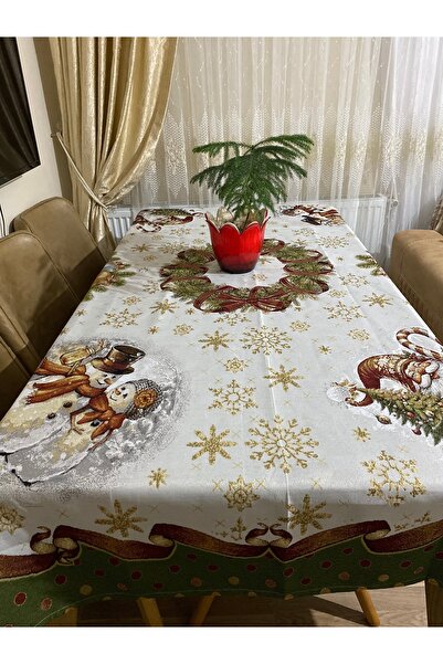 MYHOMEGOBLEN مفرش طاولة تزييني لعيد الميلاد مقاس 160×220