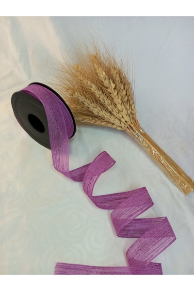 yörük tuhafiye شريط كتان أرجواني (أرجواني فاتح) شريط كتان نوبيلي 20 متر 2.5 سم