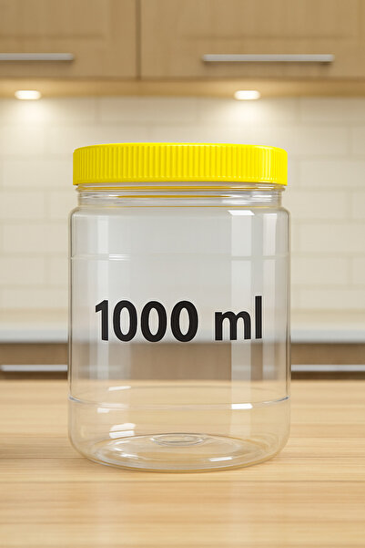 shop 1000 ml Pet Jar Thick Quality Round 8 Pieces