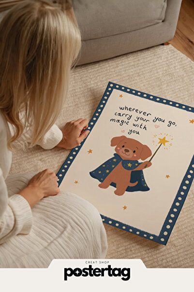 Posteria Vintage, Erkek Ve Kız Çocuk, İskandinav Bohem Çocuk Odası Dekoru, Ço...