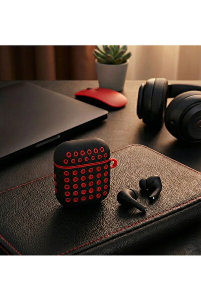 bbtech حافظة رياضية مثقبة متوافقة مع AirPods 1-2، حافظة AirPods 1. الجيل الثا...