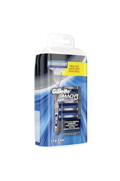 Gillette Aparat de ras Mach3 Turbo + 4 rezerve