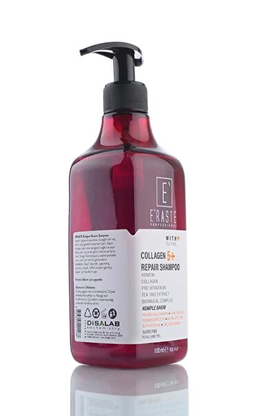 ERASTE New Sulfate-Free Collagen Shampoo with Pro Vitamin B5 Content 500 ml