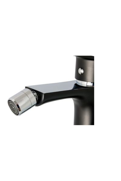 Ermetiq Baterie bideu ER-A211N, monocomanda, cartus ceramic, aerator, Negru