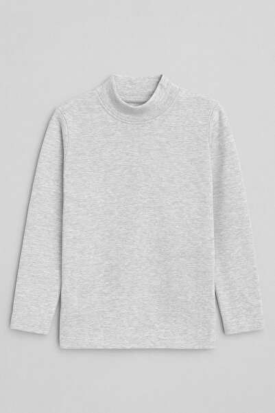 mini kanka Унисекс детска копринена ултра мека термо блуза с висока яка 1-16 ...