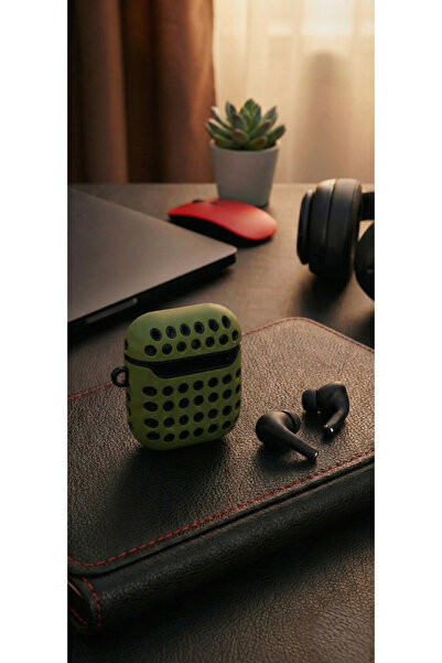 bbtech حافظة رياضية مثقبة متوافقة مع AirPods 1-2، حافظة AirPods 1. الجيل الثا...