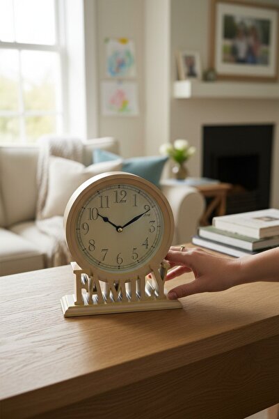 CaactuStore Masa Saati Famıly Yazılı Plastik