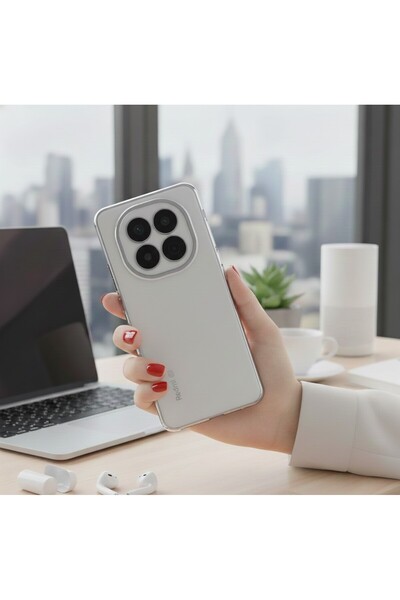 AKSEFİZZ Xiaomi Redmi Note 14 Pro 5g Compatible Camera Lens Protected Edges C...