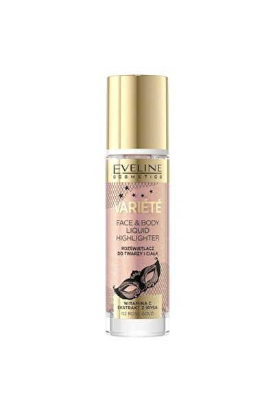 Eveline Cosmetics Liquid Highlighter for Face and Body Variete ROSE GOLD