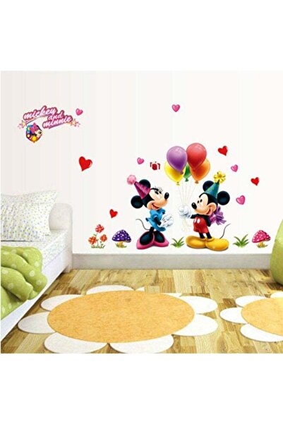 Generic Mickey Minnie Kids Cartoon Wall Sticker Multicolour 60 x 90cm