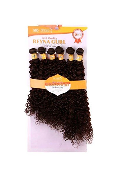 Generic Pack Of 6 Curly Hair Extension Bundles Brown
