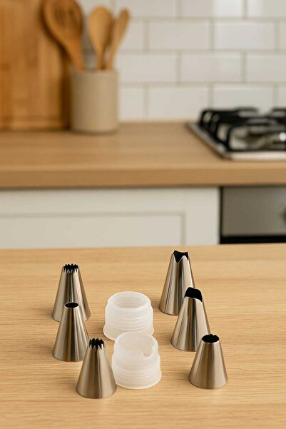 sui home Krema torbası Duy Seti - 6 Farklı Şekil İçin Duy Ve 2 Bağlantı Apara...