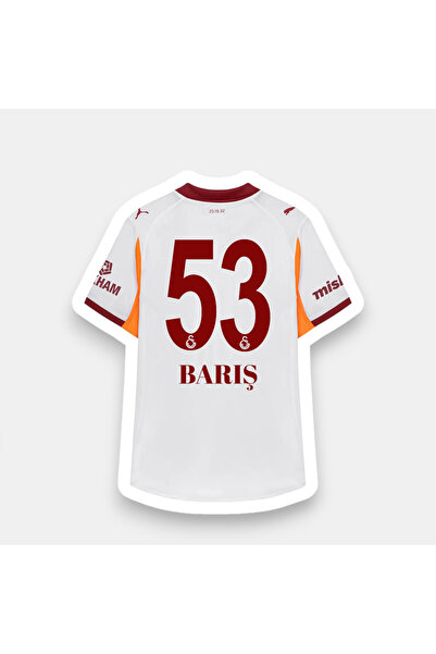 Quaxram BARŞ 53. .gâlâtâsârây. 25/26 SEZON YETİŞKİN FUTBOL FORMASI BEYAZ YAKALI