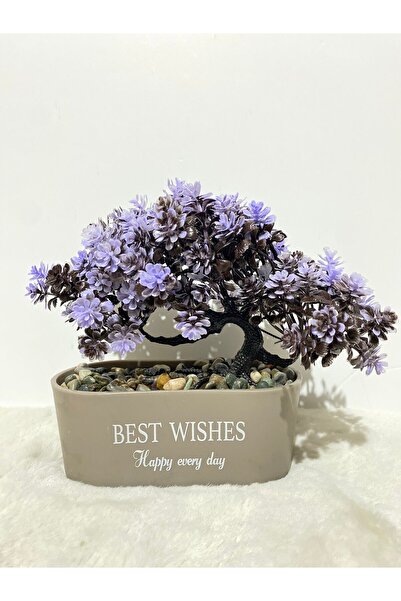 Glowdesigning زهور صناعية لتزيين المنزل وديكور المطبخ أزرق بلون الكوبالت هدية...