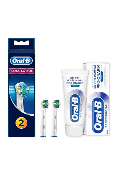 Oral-B Diş Fırçası Yedek Başlığı Floss Action 2 Adet + 50 Ml Diş Macunu