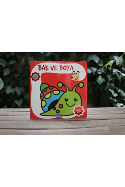 Parıltı Yayıncılık Look and Paint Red Book-Turkish and English